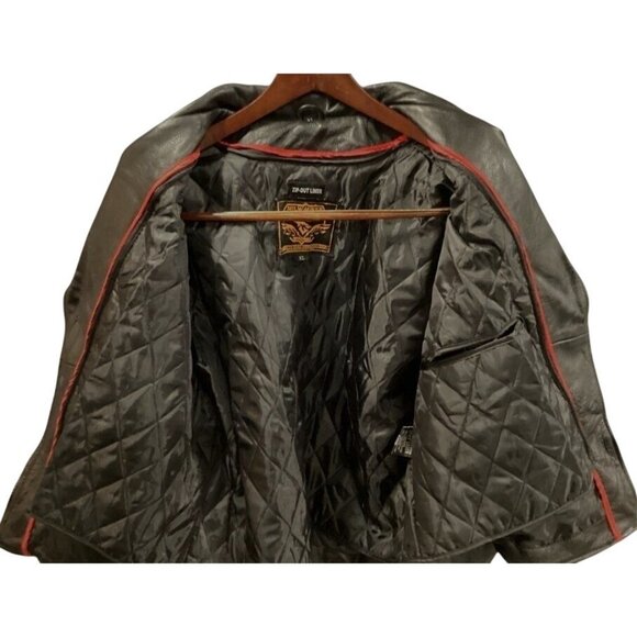 Milwaukee Leather Ladies Braided XL Motorcycle Jacket with Elasticized Waist - Picture 10 of 13